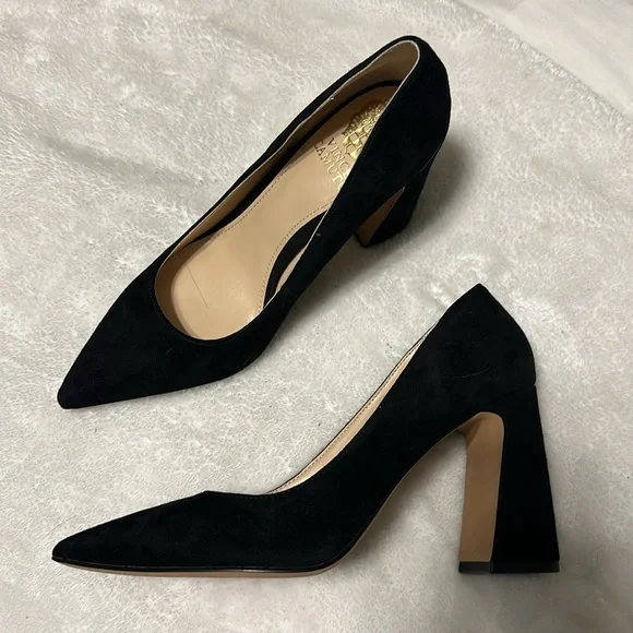 Vince Camuto Shoes Vince Camuto Black Suede Ableen Pumps